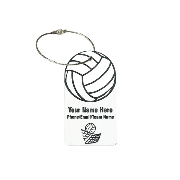 Personalized Volleyball Bag Tag YourBagTag