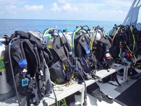 Personalized Embroidered Scuba Themed BCD Name Tag