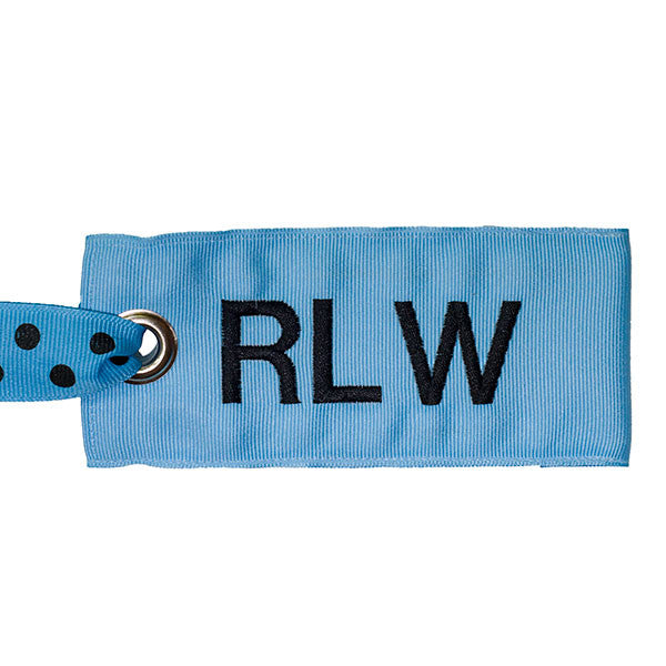YourBagTag Light Blue Luggage Bag Tag - Black Text