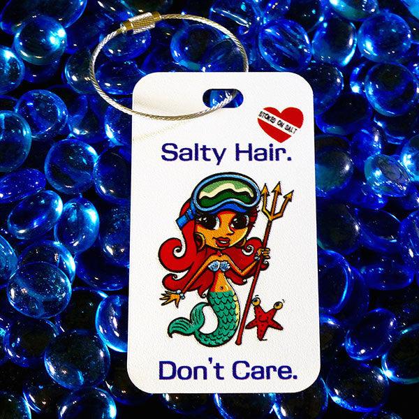 Mermaid Luggage Tag Full Color Stoked on Salt