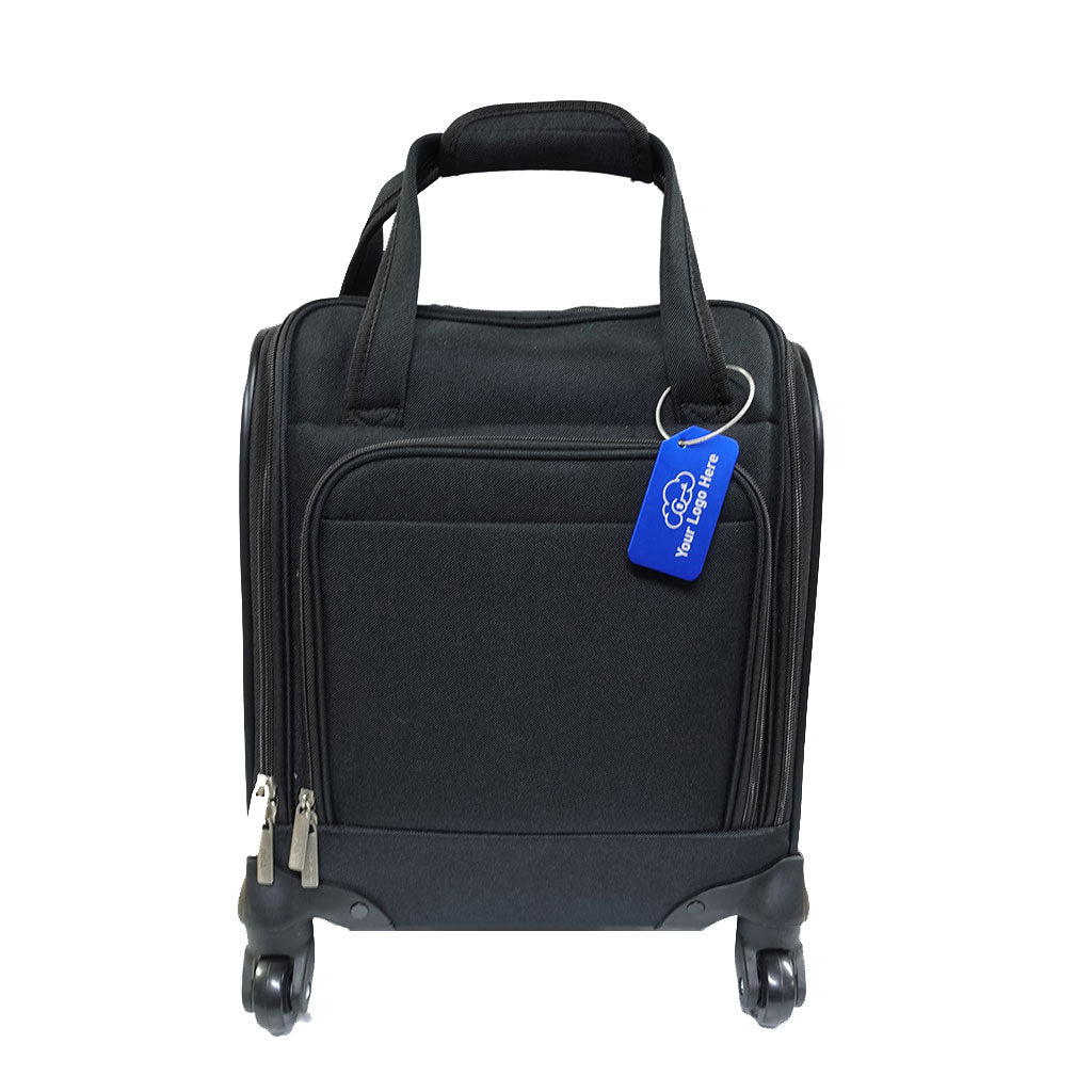 Aluminum Metal Notched Custom Engraved Luggage Tag
