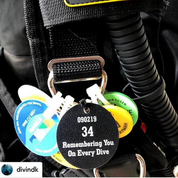 MV Conception Memorial Scuba Tag