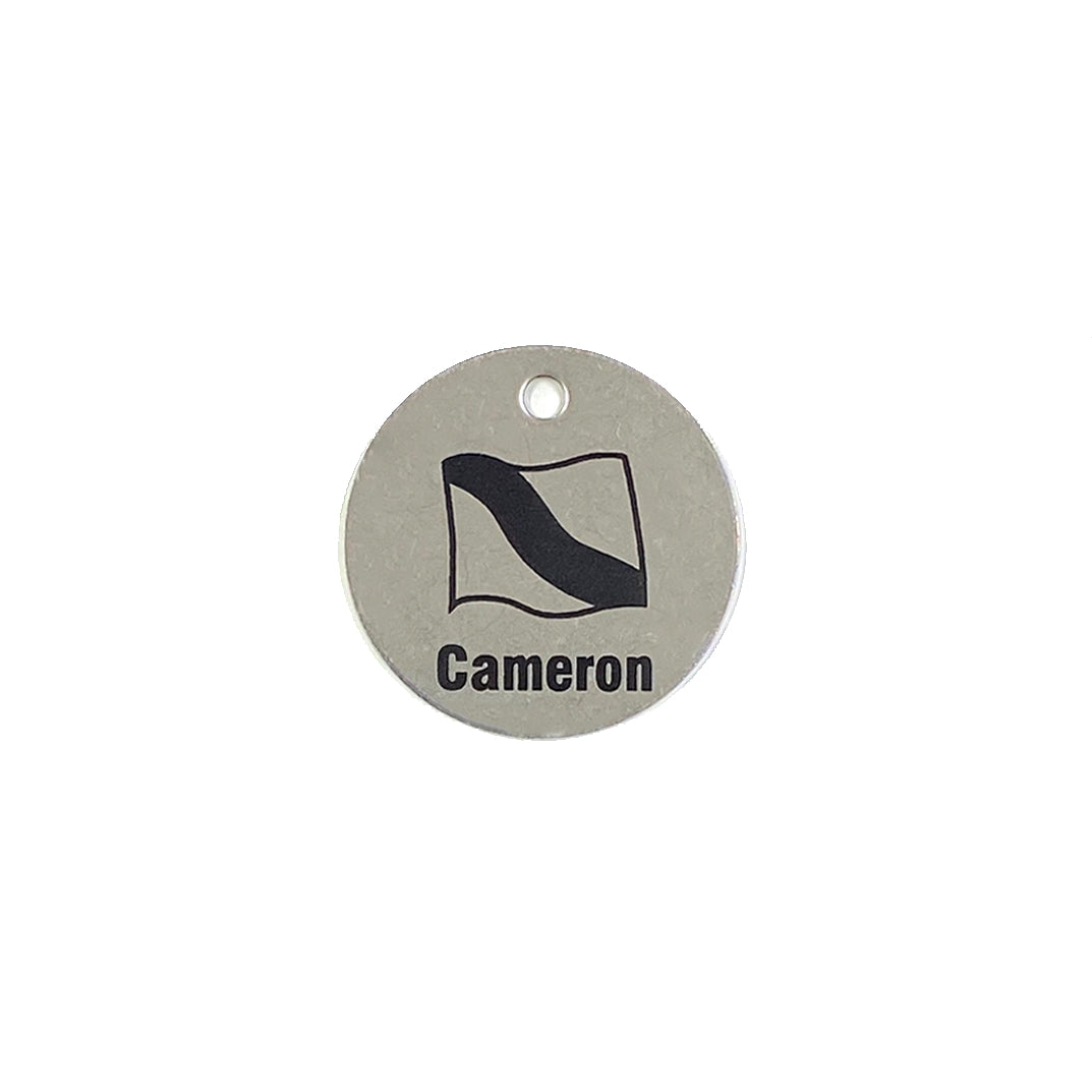 Stainless Steel Tag 1.5 inch Round - Laser Marked