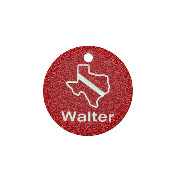 SCUBA Equipment Tag with State Dive Flag Graphic