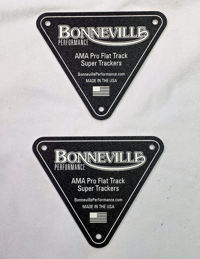 Custom Engraved Triumph Bonneville Side Cover Badges - Set of 2