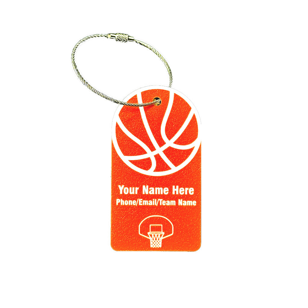 Personalized Basketball Bag Name Tag