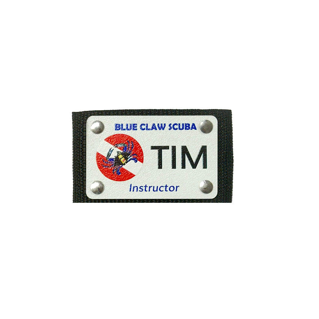 Blue Claw Scuba BCD Name Tag