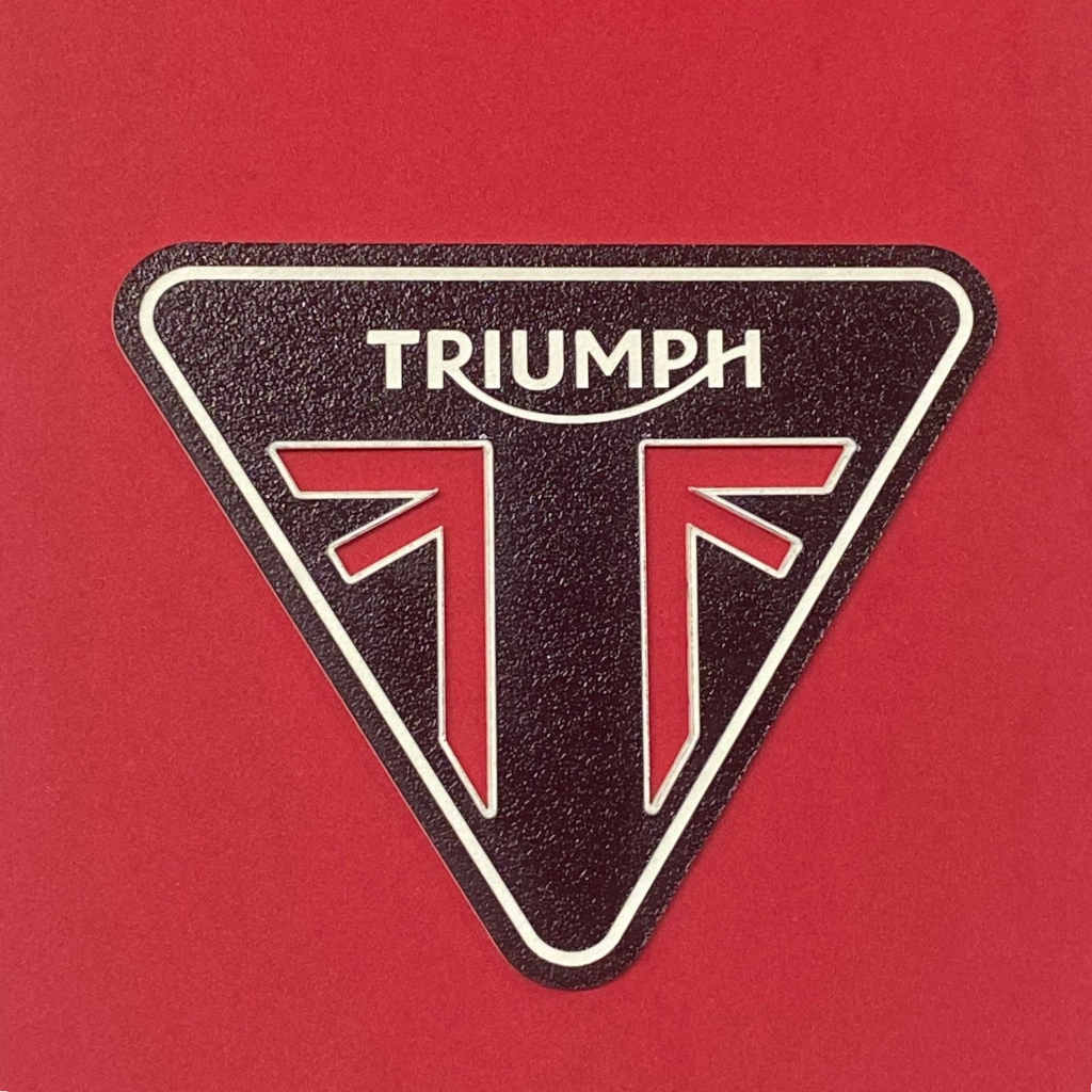 Custom Engraved Triumph Bonneville Side Cover Badges - Set of 2