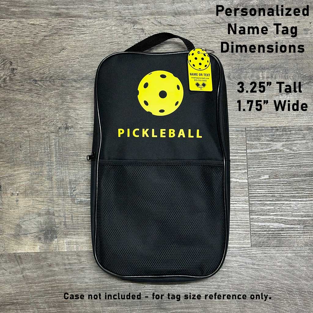Personalized Pickleball Bag Name - ID Tag