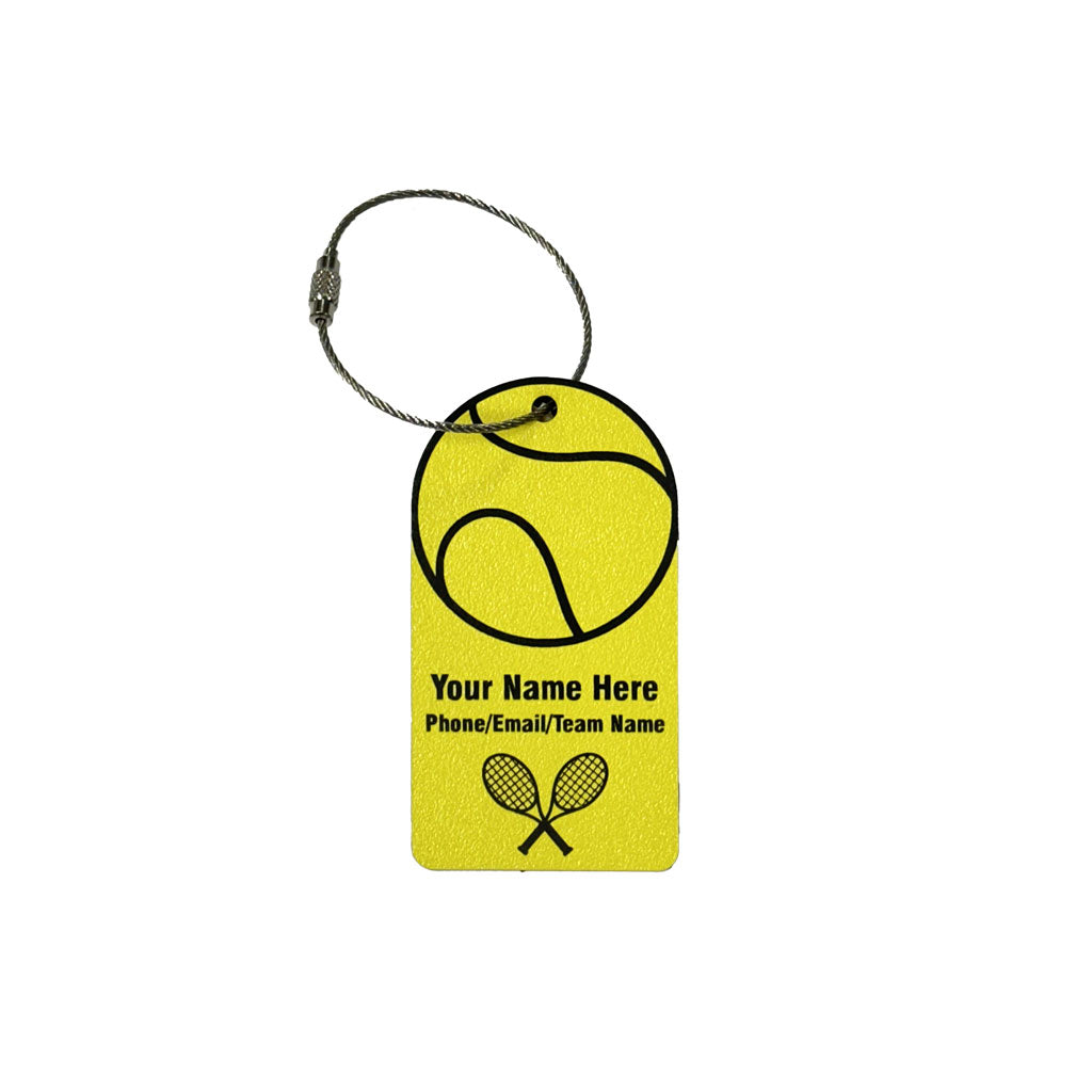 Personalized Tennis Bag Name - ID Tag