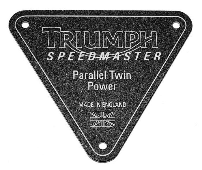 Custom Engraved Triumph Bonneville Side Cover Badges - Set of 2