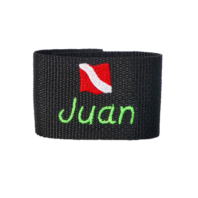 Personalized Embroidered Scuba Themed BCD Name Tag