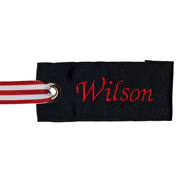 Black-Red Custom Luggage Tag from YourBagTag