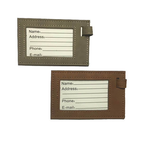 Faux Leather Luggage Tags