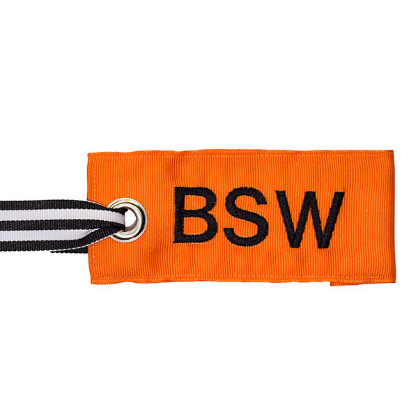 Orange Custom Luggage Tag Made by YourBagTag