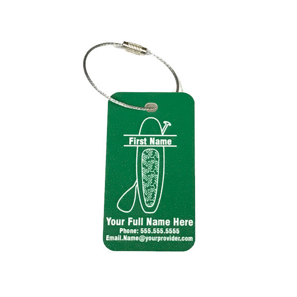 Personalized Paddle Board Luggage Bag ID Name Tag