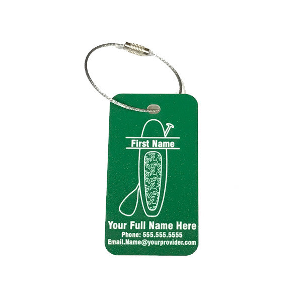 Laser Engraved Acrylic Luggage Tag - Personalized Travel Identification  A1/B1