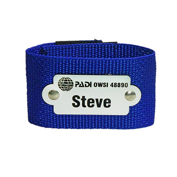 Custom Scuba Name Tag Metal Look