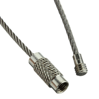 Stainless Threaded Loop Stainless Steel Wire Loops to Attach Bag and Gear Tags - YourBagTag