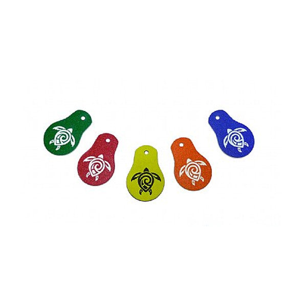 Scuba Zipper Tags - shown in 5 colors