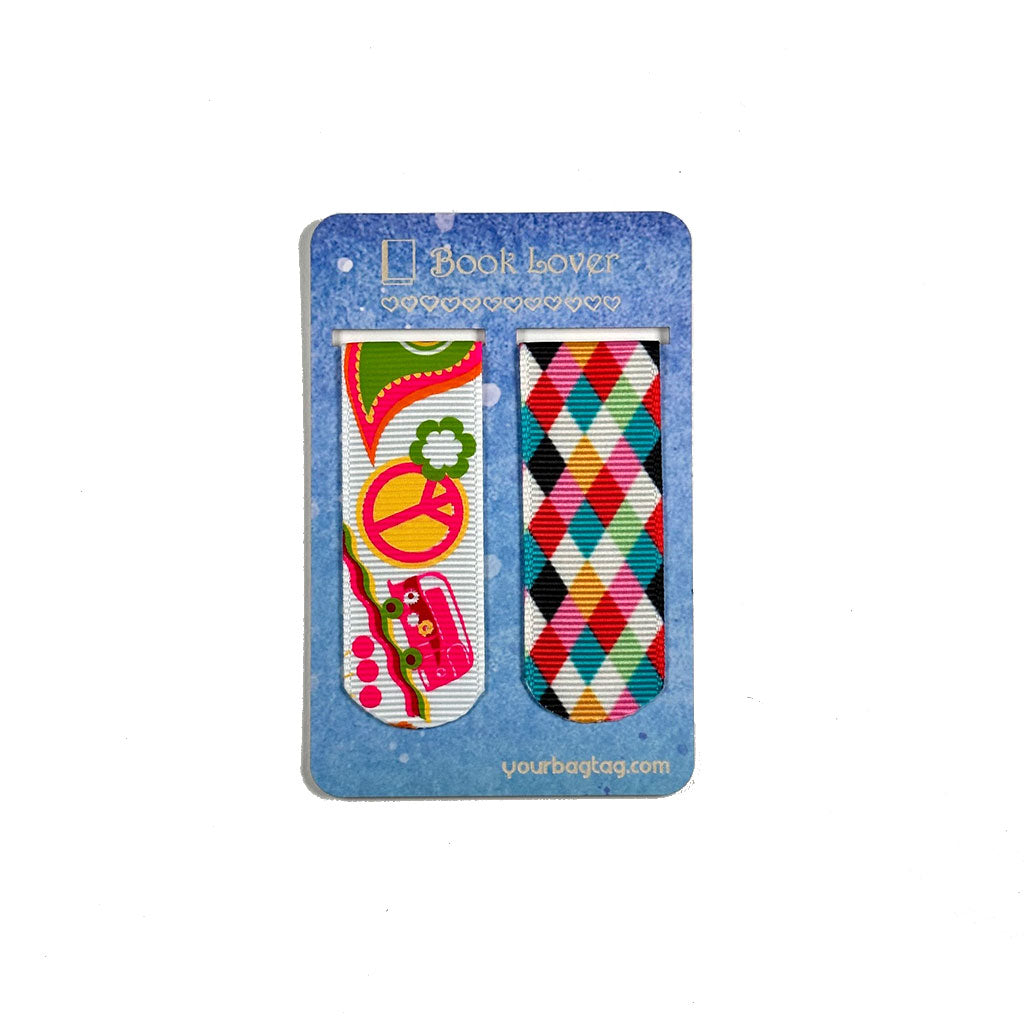 Set of Two Bookmarks - Magnetic Ribbon