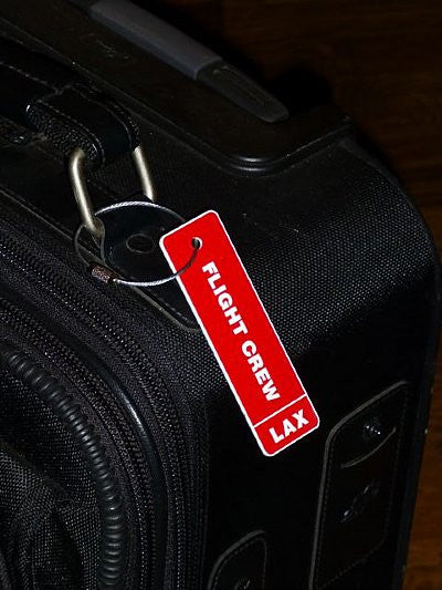 Crew Luggage Bag Tag Ribbon Airline Pilot / Flight Crew / 