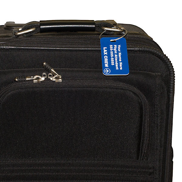 Custom Carry On Sized Luggage Tag for Flight Crew