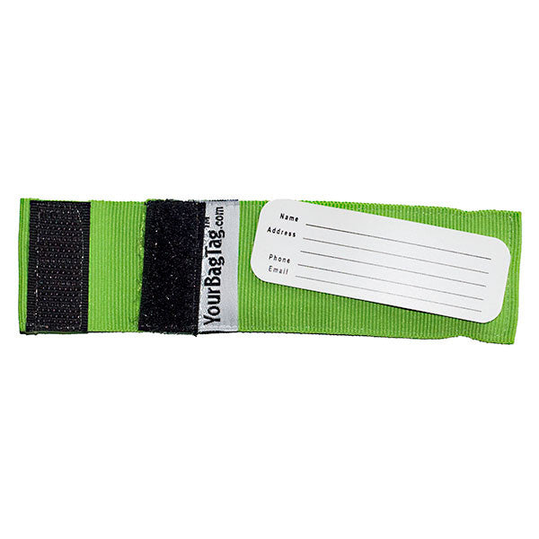 Mini Neon Green Luggage Tag