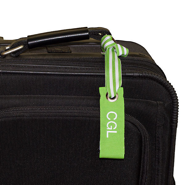 Mini Neon Green Luggage Tag